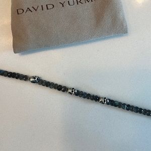David Yurman Spiritual Beads Skull Station Bracelet in Labradorite